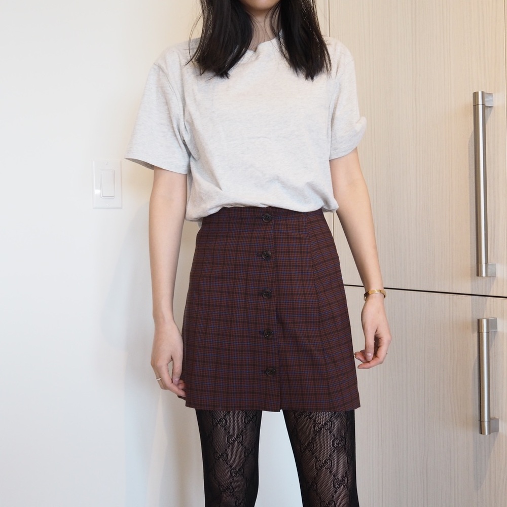 Sunday best Plaid Mini Skirt